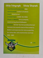 NRL 2009 Daily Telegraph | FOIL #025 | Logo | Canberra Raiders