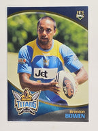 NRL 2009 Daily Telegraph | FOIL #050 | Brenton Bowen | Gold Coast Titans
