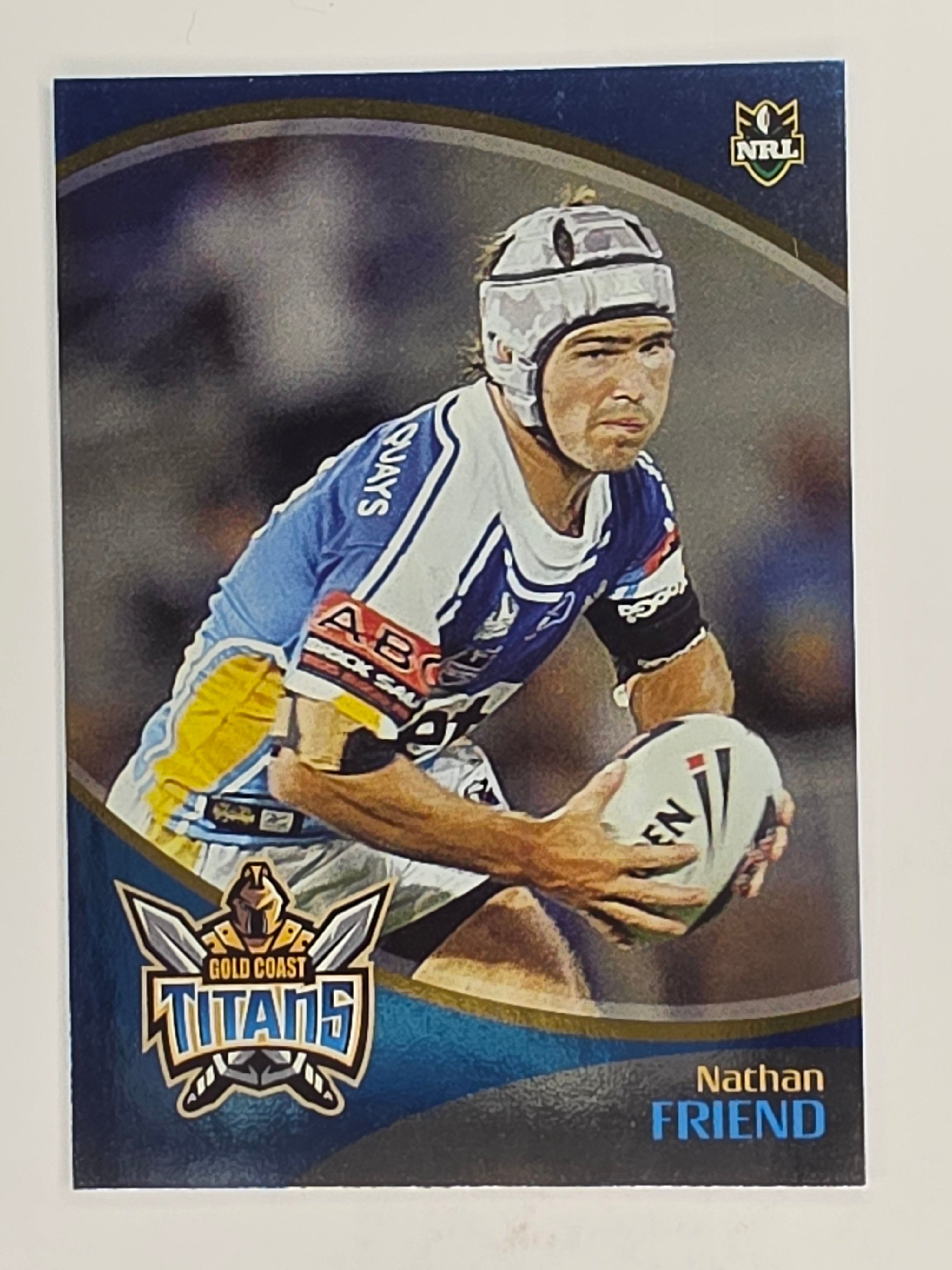 NRL 2009 Daily Telegraph | FOIL #052 | Nathan Friend | Gold Coast Titans