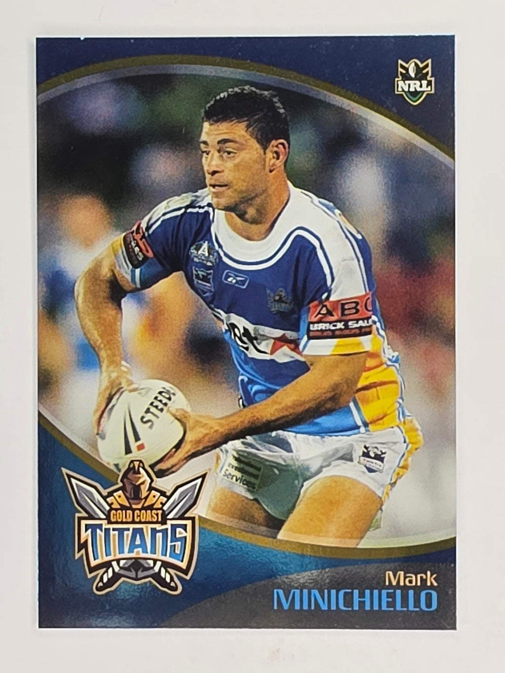 NRL 2009 Daily Telegraph | FOIL #056 | Mark Minichiello | Gold Coast Titans