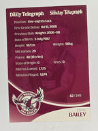 NRL 2009 Daily Telegraph | FOIL #062 | Chris Bailey | Manly Warringah Sea Eagles