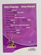 NRL 2009 Daily Telegraph | FOIL #075 | Cooper Cronk | Melbourne Storm