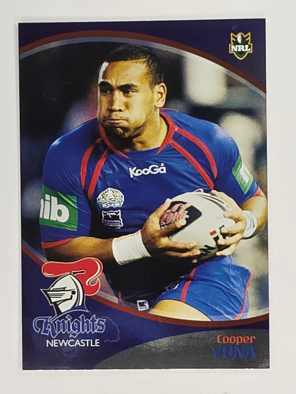 NRL 2009 Daily Telegraph | FOIL #096 | Cooper Vuna | Newcastle Knights