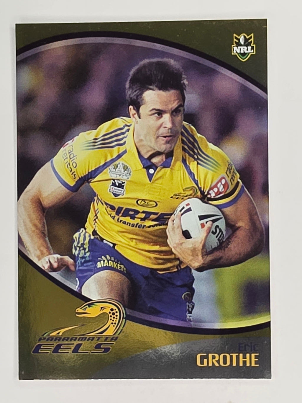 NRL 2009 Daily Telegraph | FOIL #100 | Eric Grothe | Parramatta Eels