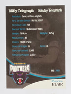 NRL 2009 Daily Telegraph | FOIL #110 | Maurice Blair | Penrith Panthers