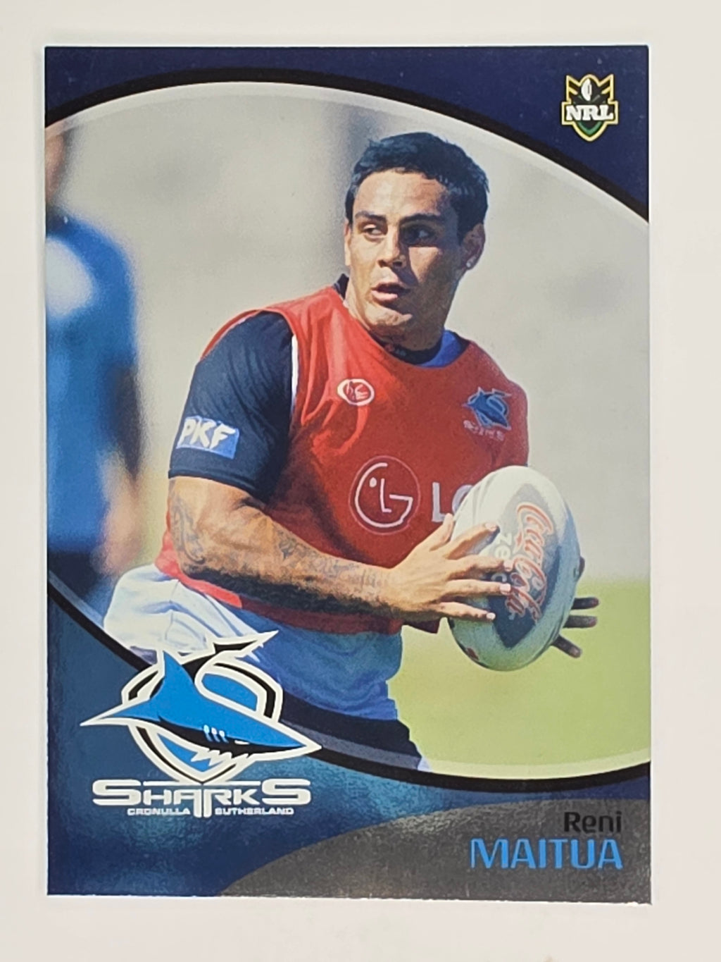 NRL 2009 Daily Telegraph | FOIL #127 | Reni Maitua | Cronulla Sutherland Sharks