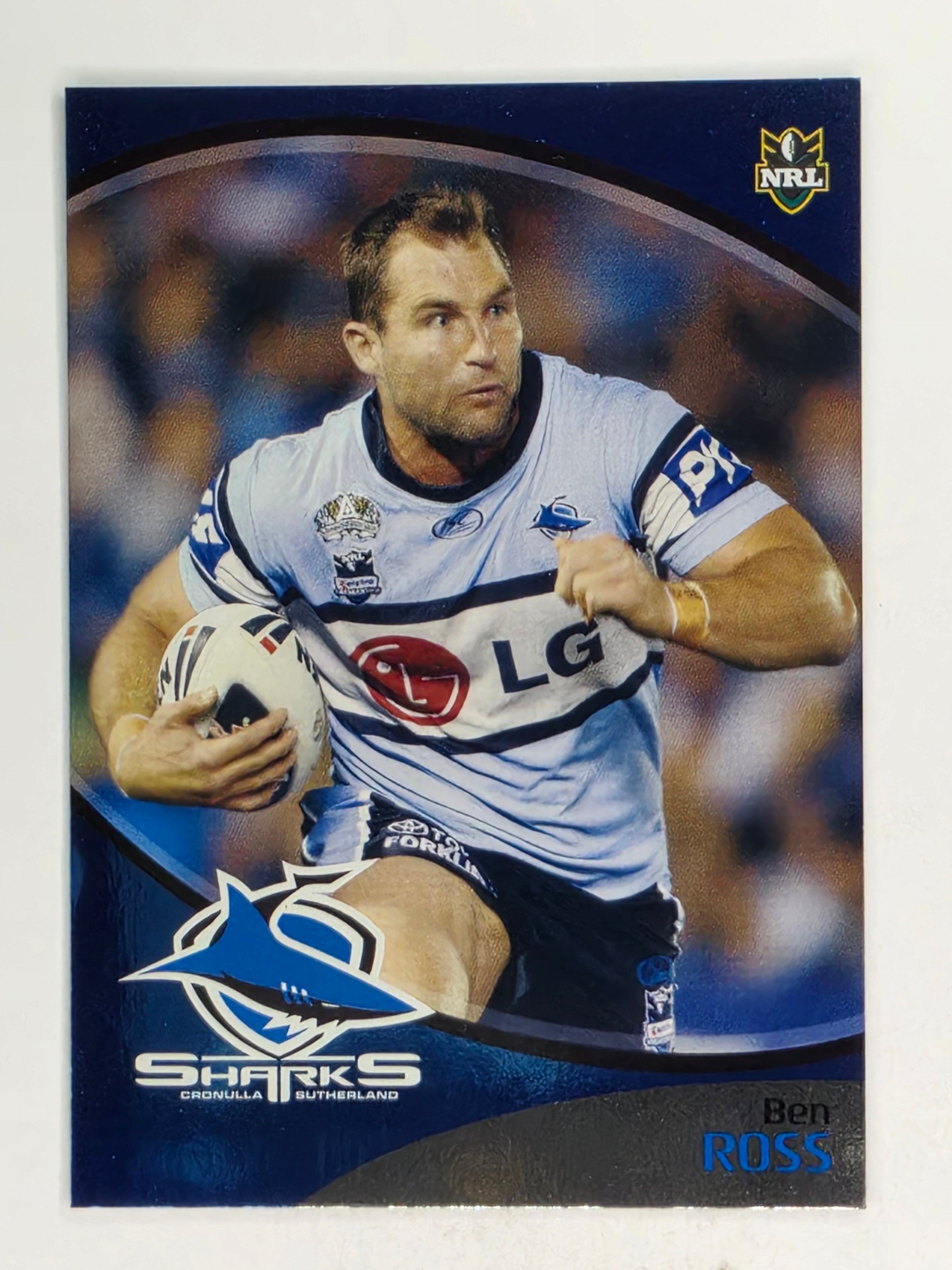 NRL 2009 Daily Telegraph | FOIL #129 | Ben Ross | Cronulla Sutherland Sharks