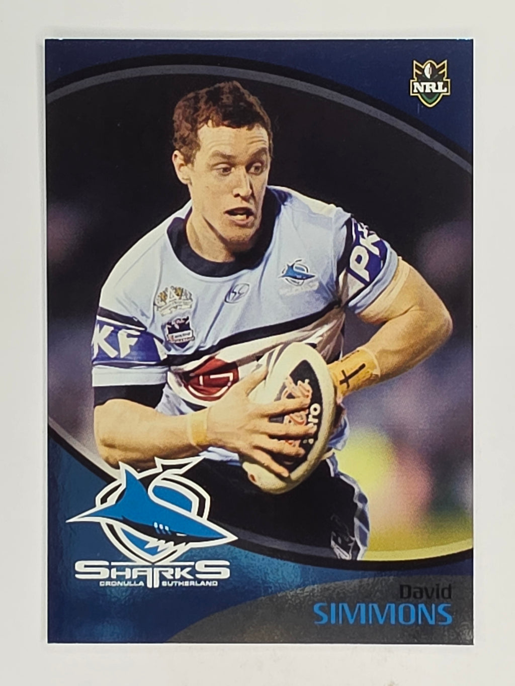 NRL 2009 Daily Telegraph | FOIL #131 | David Simmons | Cronulla Sutherland Sharks