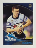 NRL 2009 Daily Telegraph | FOIL #131 | David Simmons | Cronulla Sutherland Sharks