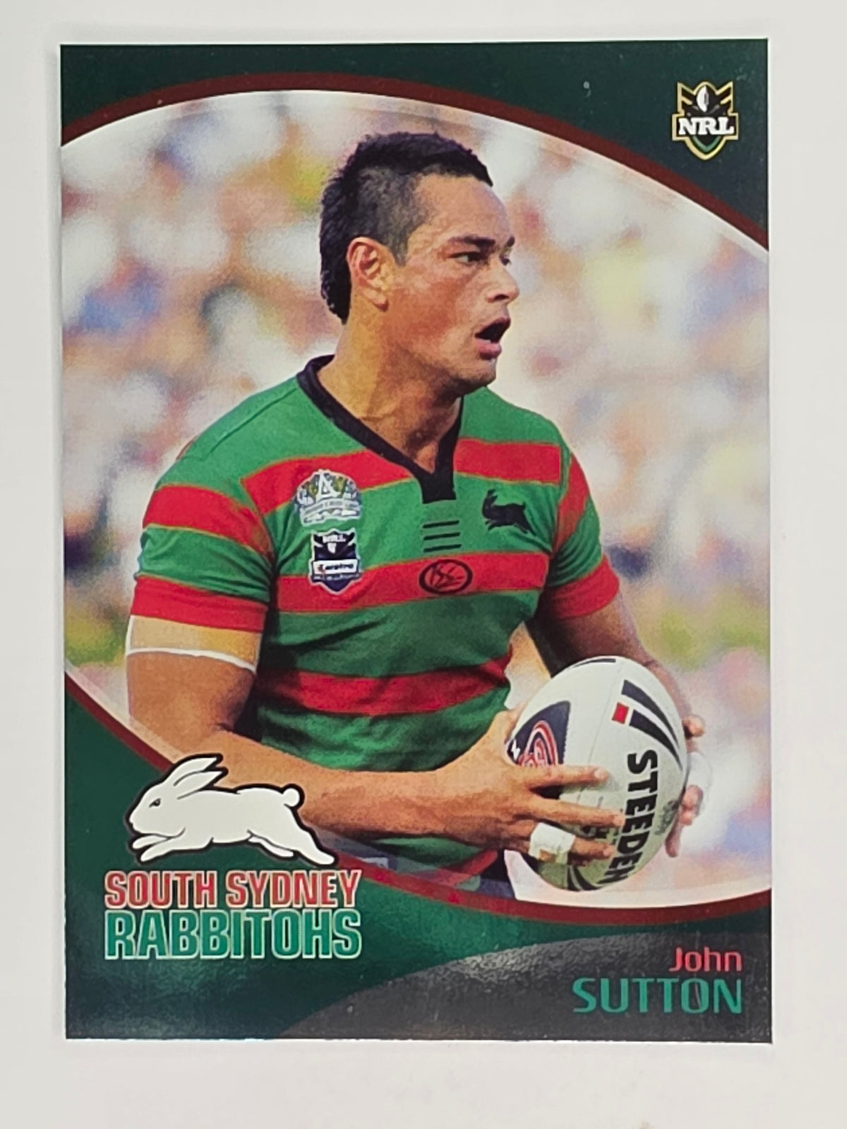NRL 2009 Daily Telegraph | FOIL #141 | John Sutton | South Sydney Rabbitohs