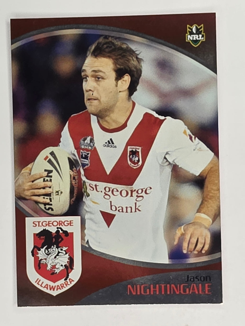 NRL 2009 Daily Telegraph | FOIL #151 | Jason Nightingale | St George Illawarra Dragons