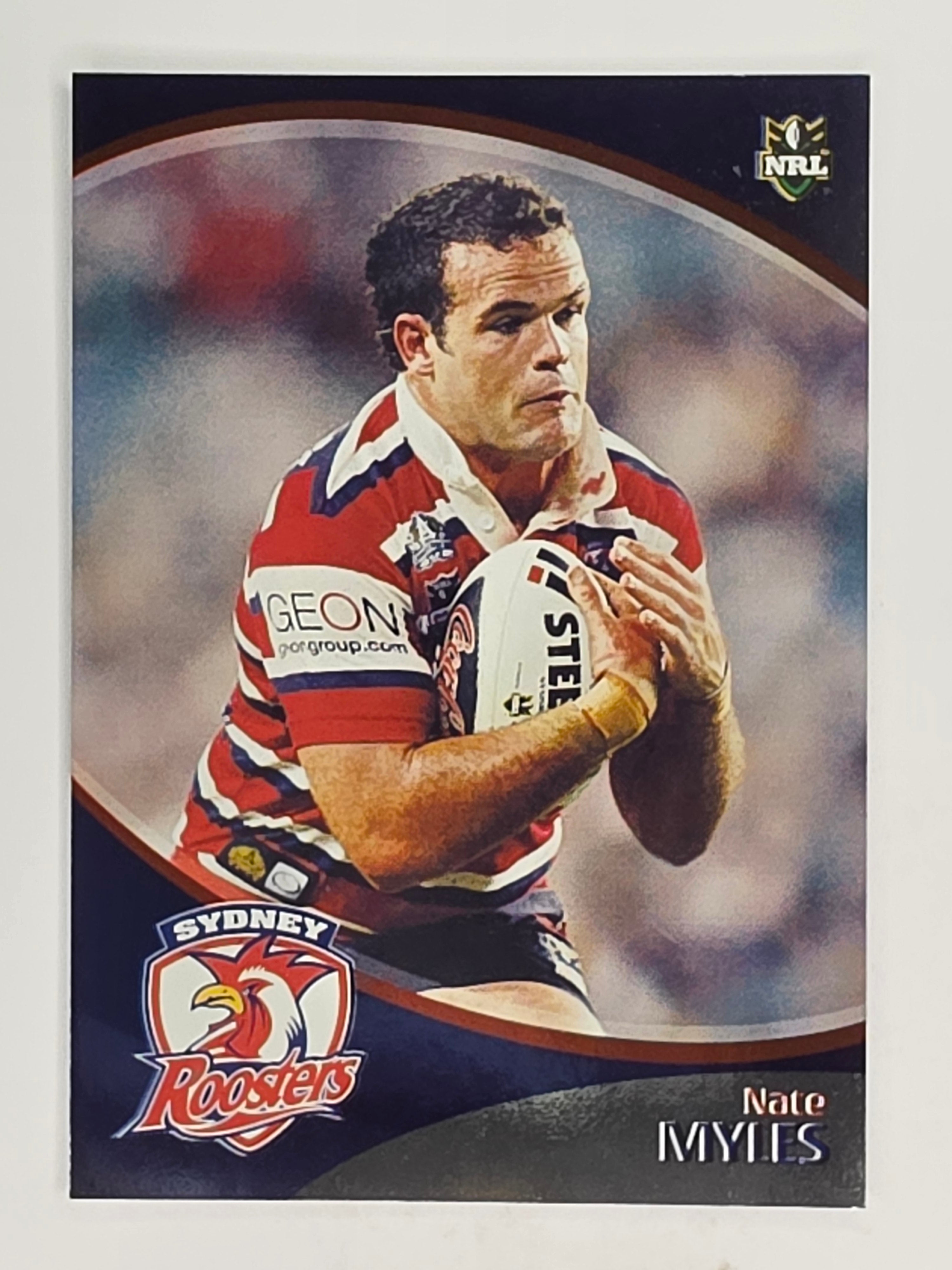 NRL 2009 Daily Telegraph | FOIL #163 | Nate Myles | Sydney Roosters