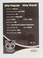 NRL 2009 Daily Telegraph | FOIL #172 | Stacey Jones | New Zealand Warriors