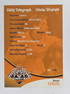 NRL 2009 Daily Telegraph | FOIL #182 | Dean Collis | Wests Tigers