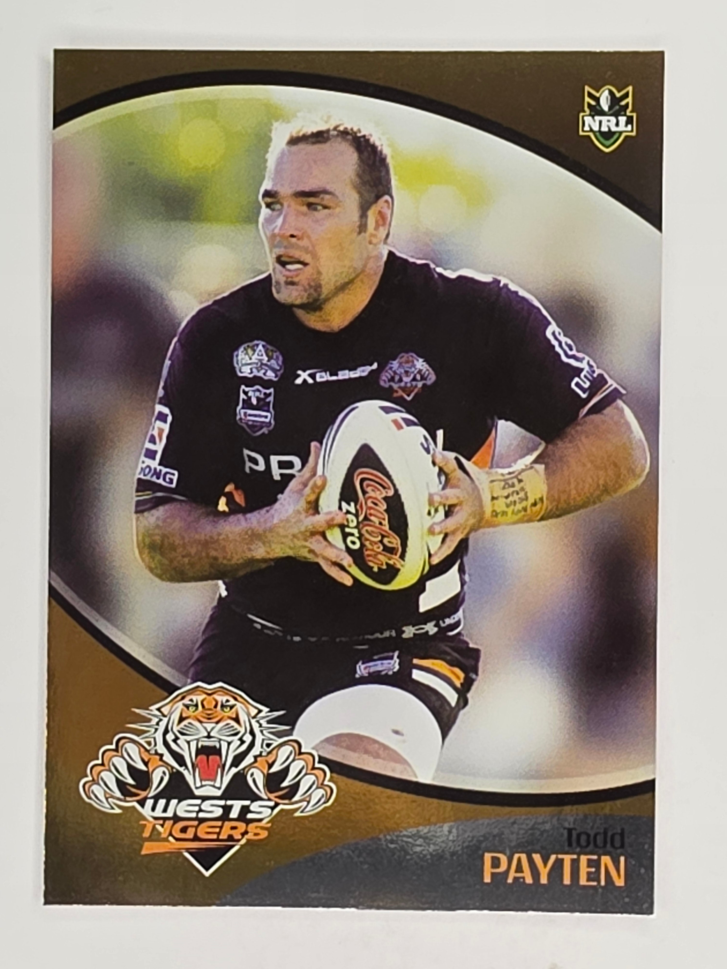 NRL 2009 Daily Telegraph | FOIL #191 | Todd Payten | Wests Tigers