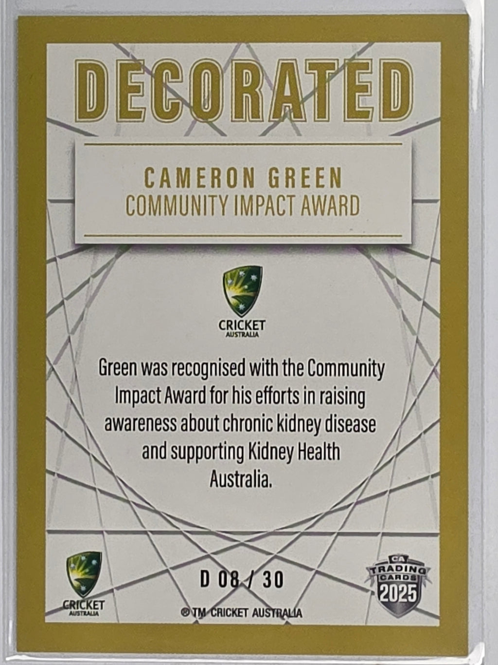 2025/26 Cricket Traders | Decorated | #D08 | Cameron Green | Australia