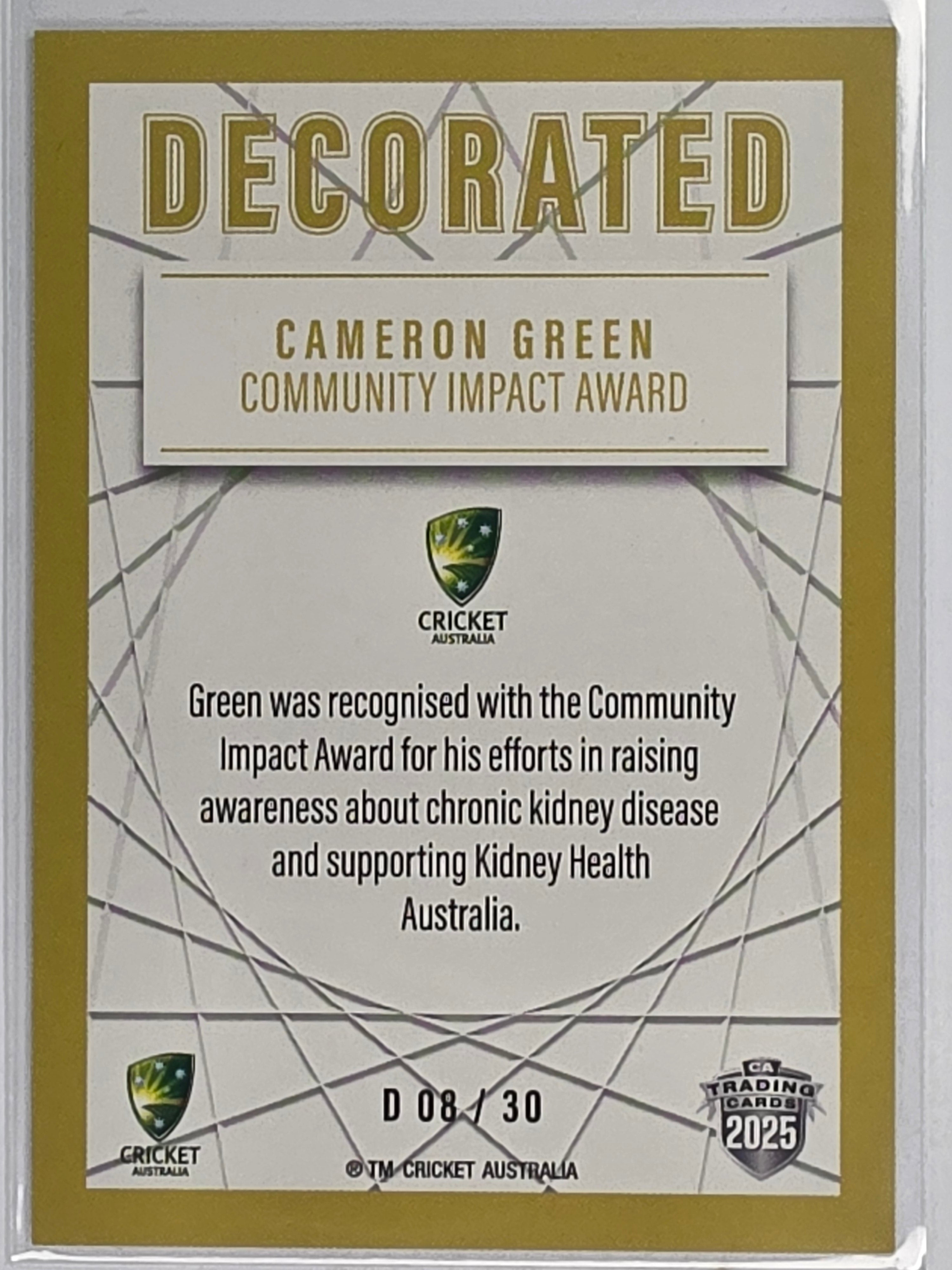 2025/26 Cricket Traders | Decorated | #D08 | Cameron Green | Australia