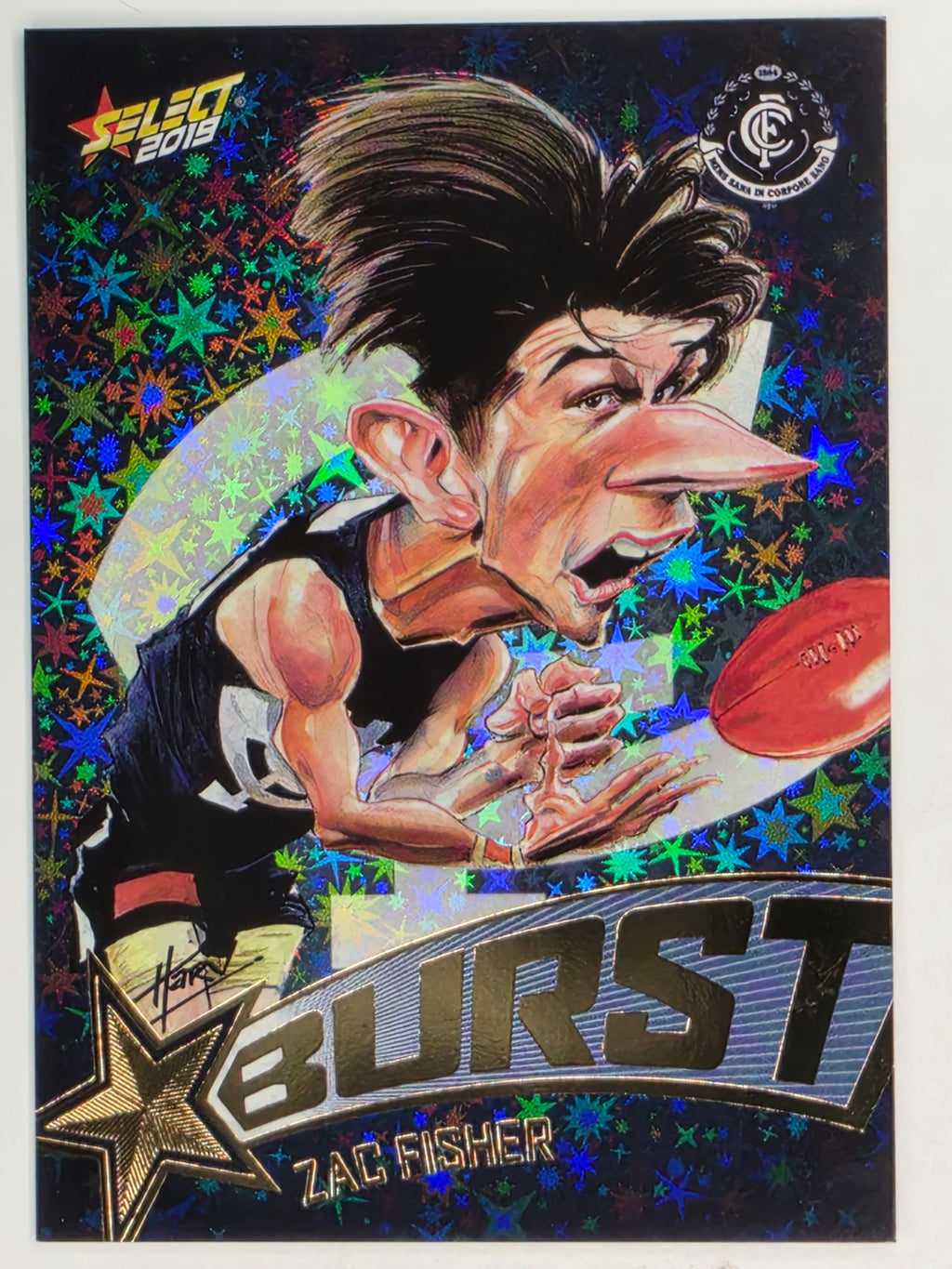 AFL 2019 Footy Stars | Starburst Caricatures Team | #SBTC11 | Zac Fisher | Carlton