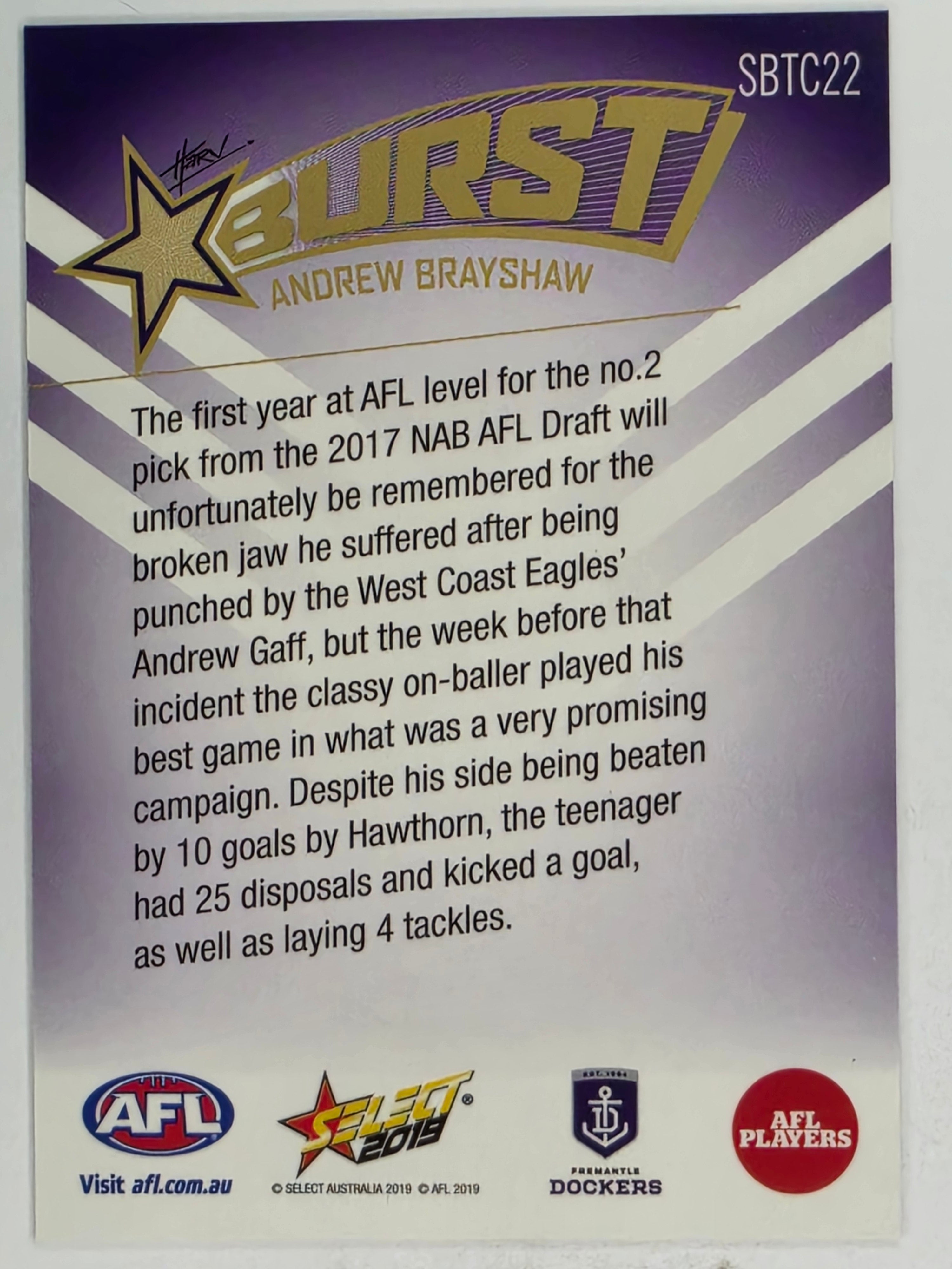 AFL 2019 Footy Stars | Starburst Caricatures Team | #SBTC22 | Andrew Brayshaw | Fremantle Dockers