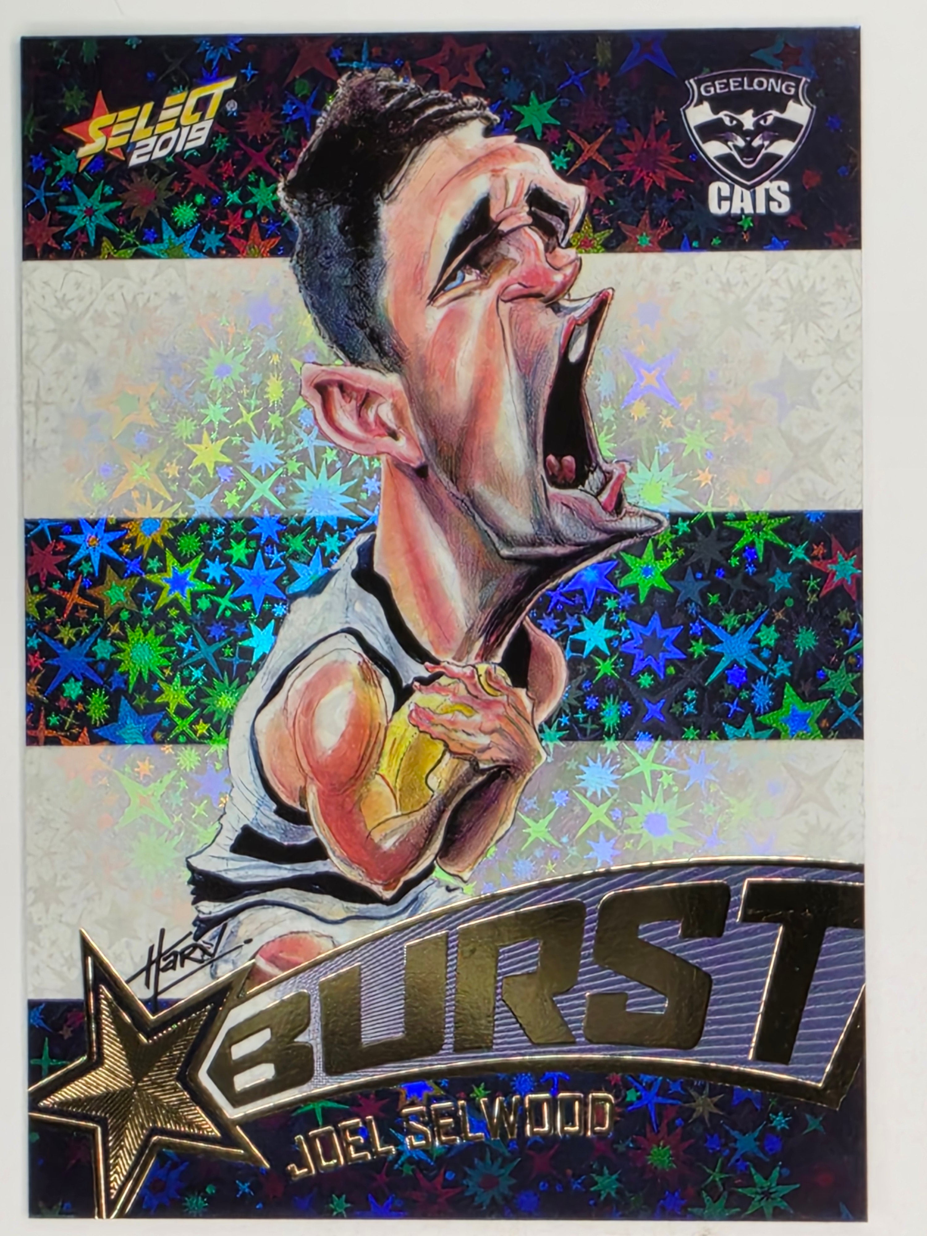 AFL 2019 Footy Stars | Starburst Caricatures Team | #SBTC28 | Joel Selwood | Geelong Cats