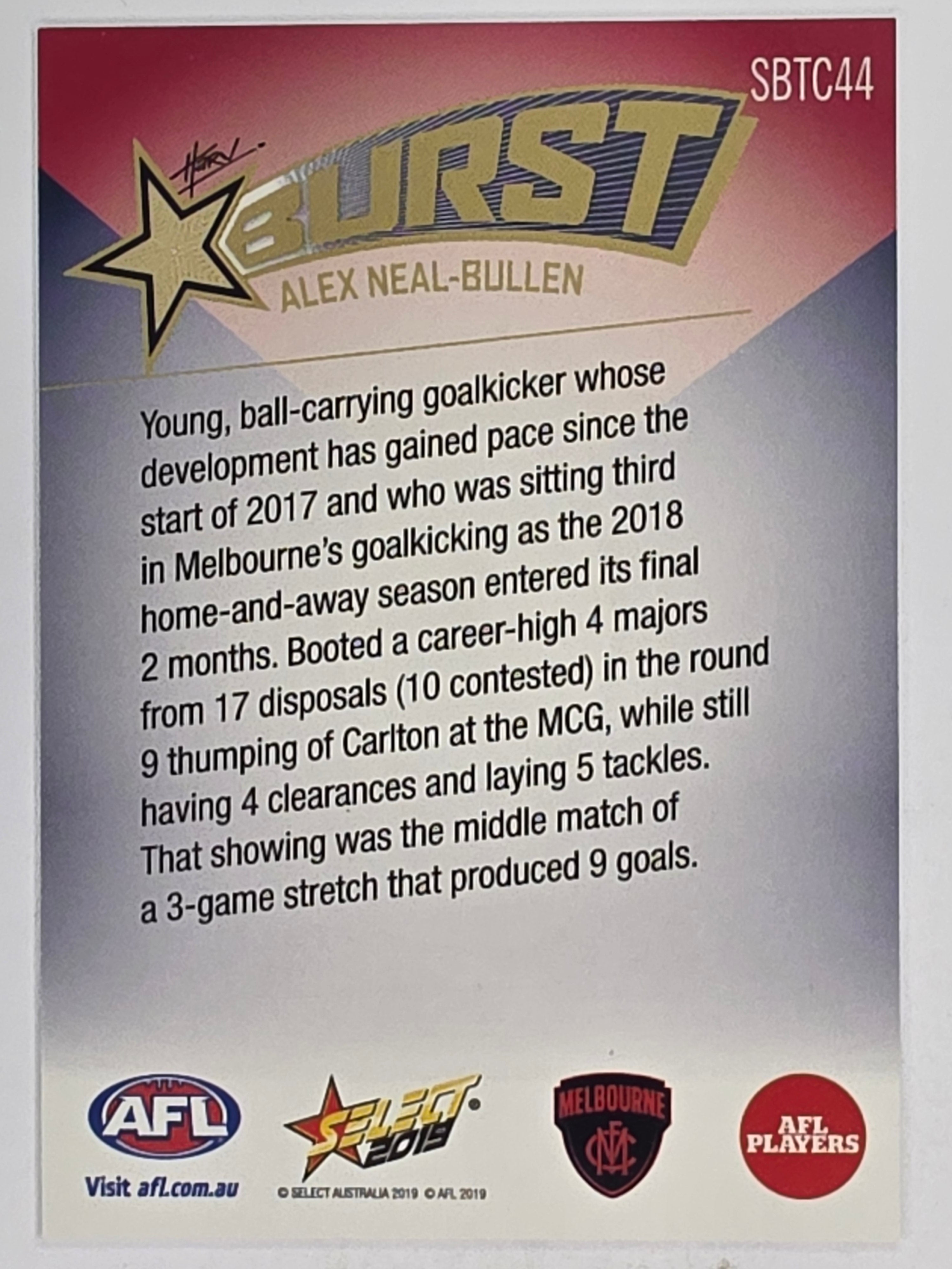 AFL 2019 Footy Stars | Starburst Caricatures Team | #SBTC44 | Alex Neal-Bullen | Melbourne