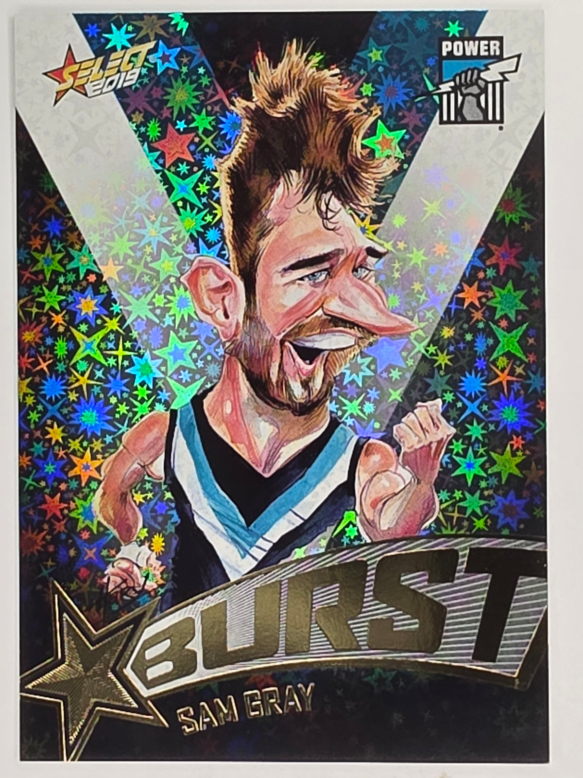 AFL 2019 Footy Stars | Starburst Caricatures Team | #SBTC51 | Sam Gray | Port Adelaide