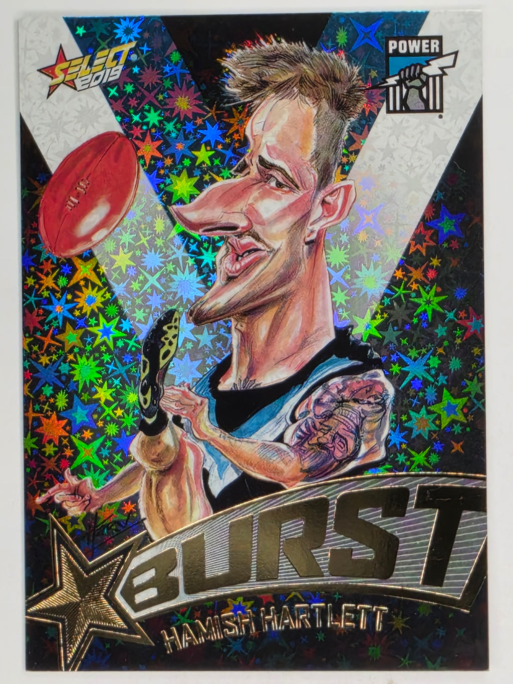 AFL 2019 Footy Stars | Starburst Caricatures Team | #SBTC52 | Hamish Hartlett | Port Adelaide