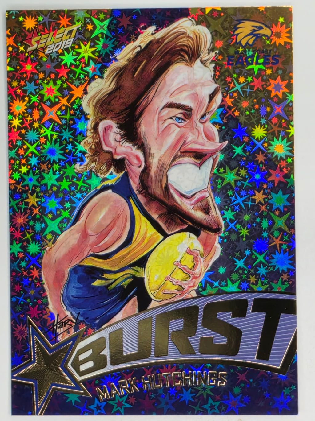 AFL 2019 Footy Stars | Starburst Caricatures Team | #SBTC65 | Mark Hutchings | West Coast Eagles