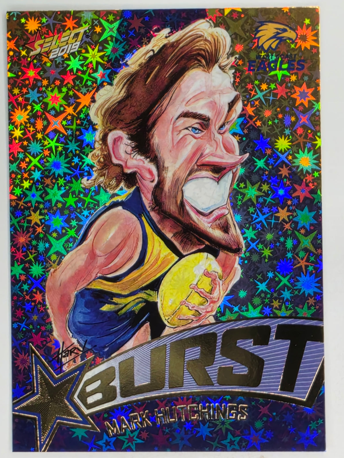 AFL 2019 Footy Stars | Starburst Caricatures Team | #SBTC65 | Mark Hutchings | West Coast Eagles