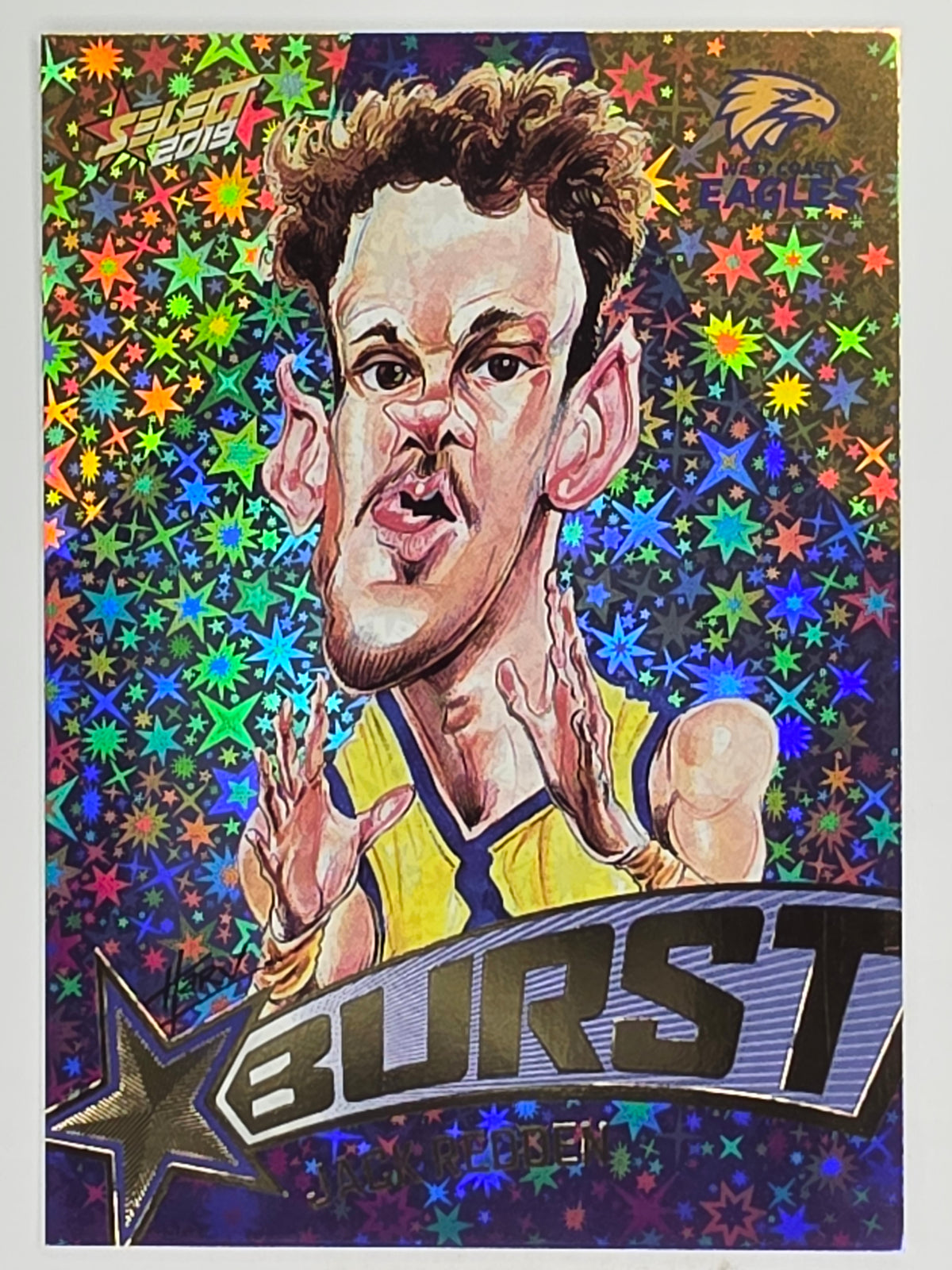 AFL 2019 Footy Stars | Starburst Caricatures Team | #SBTC66 | Jack Redden | West Coast Eagles