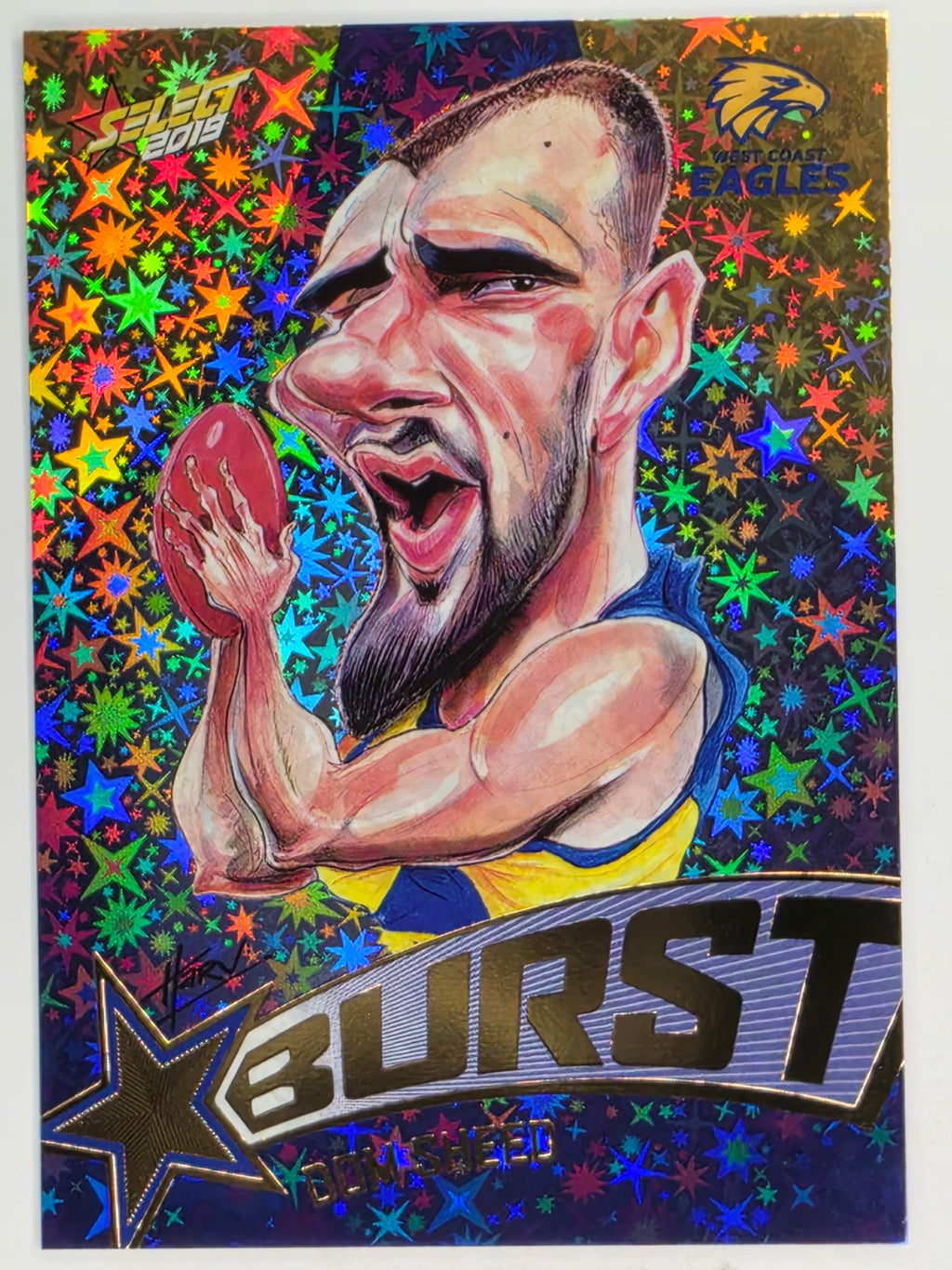 AFL 2019 Footy Stars | Starburst Caricatures Team | #SBTC68 | Dom Sheed | West Coast Eagles