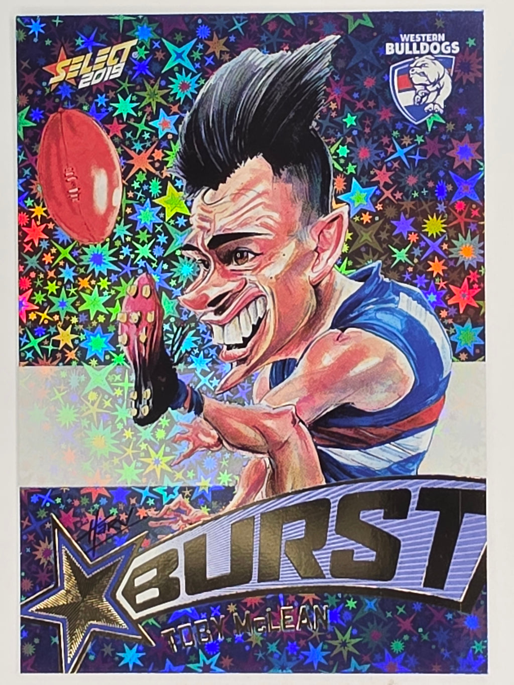 AFL 2019 Footy Stars | Starburst Caricatures Team | #SBTC71 | Toby McLean | Western Bulldogs