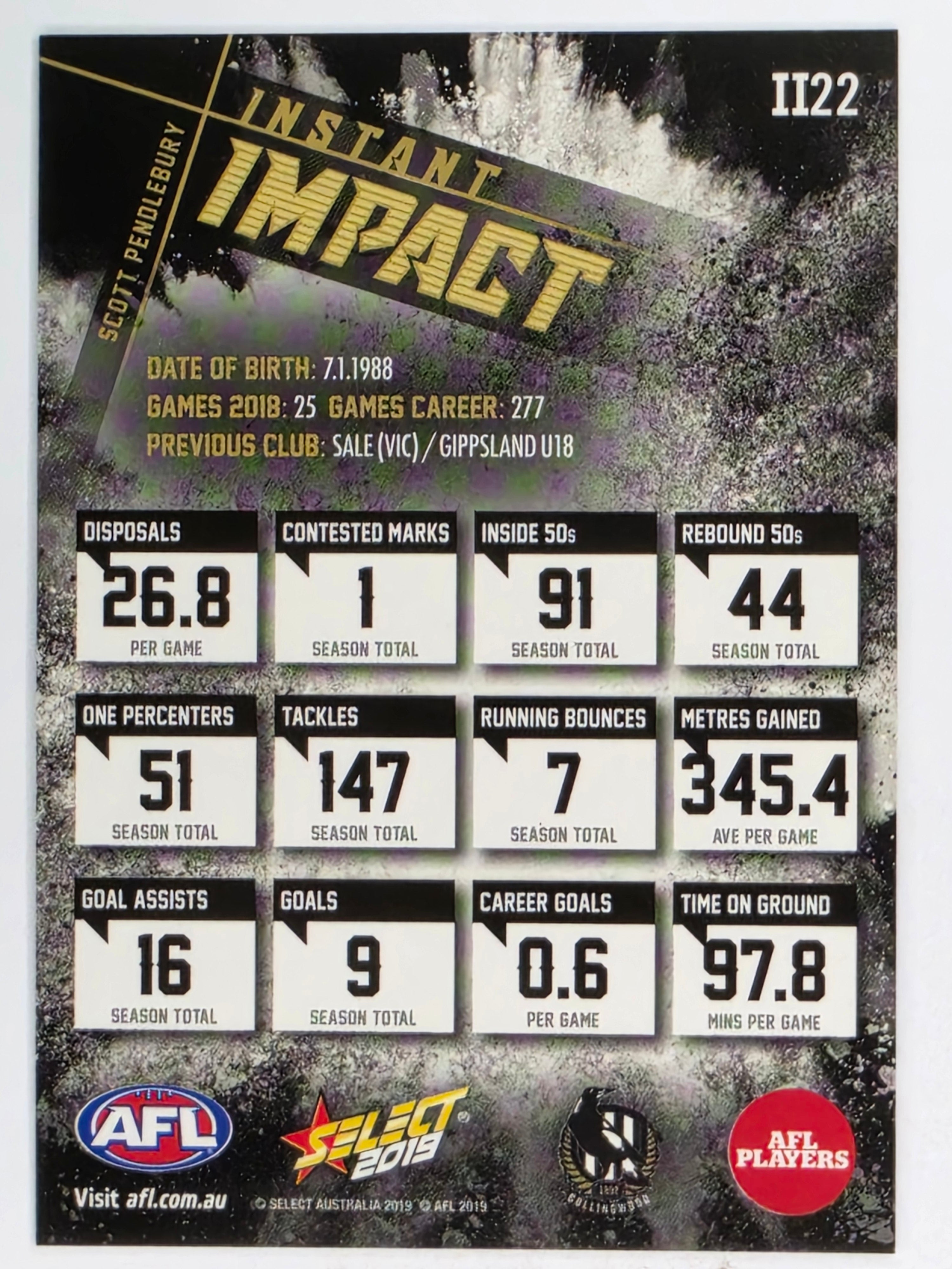 AFL 2019 Footy Stars | Instant Impact | #II22 | Scott Pendlebury | Collingwood