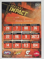AFL 2019 Footy Stars | Instant Impact | #II43 | Stephen Coniglio | GWS Giants