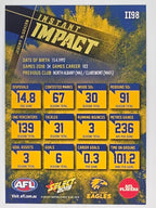 AFL 2019 Footy Stars | Instant Impact | #II98 | Jeremy McGovern | West Coast Eagles