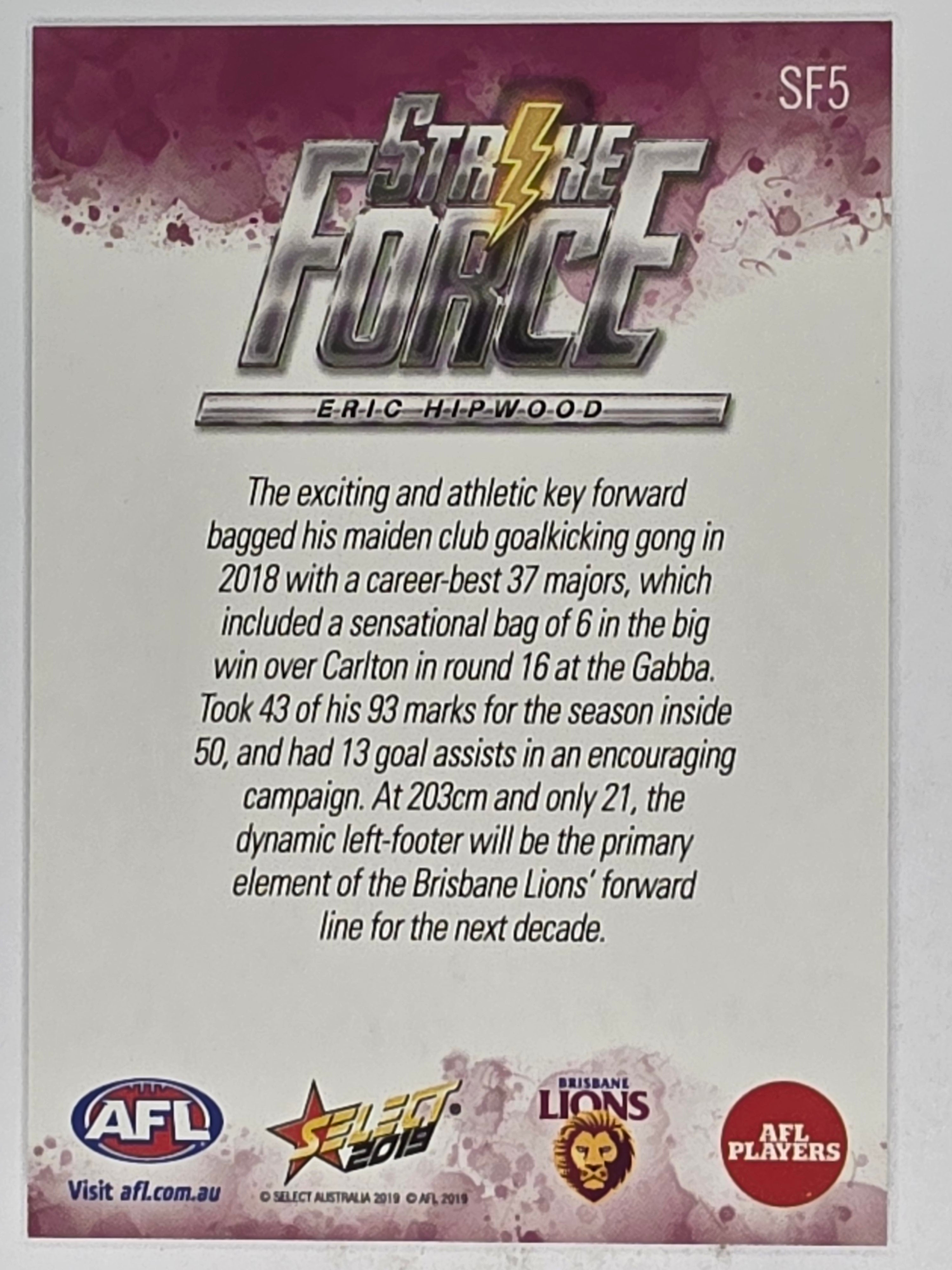 AFL 2019 Footy Stars | Strike Force | #SF5 | Eric Hipwood | Brisbane Lions