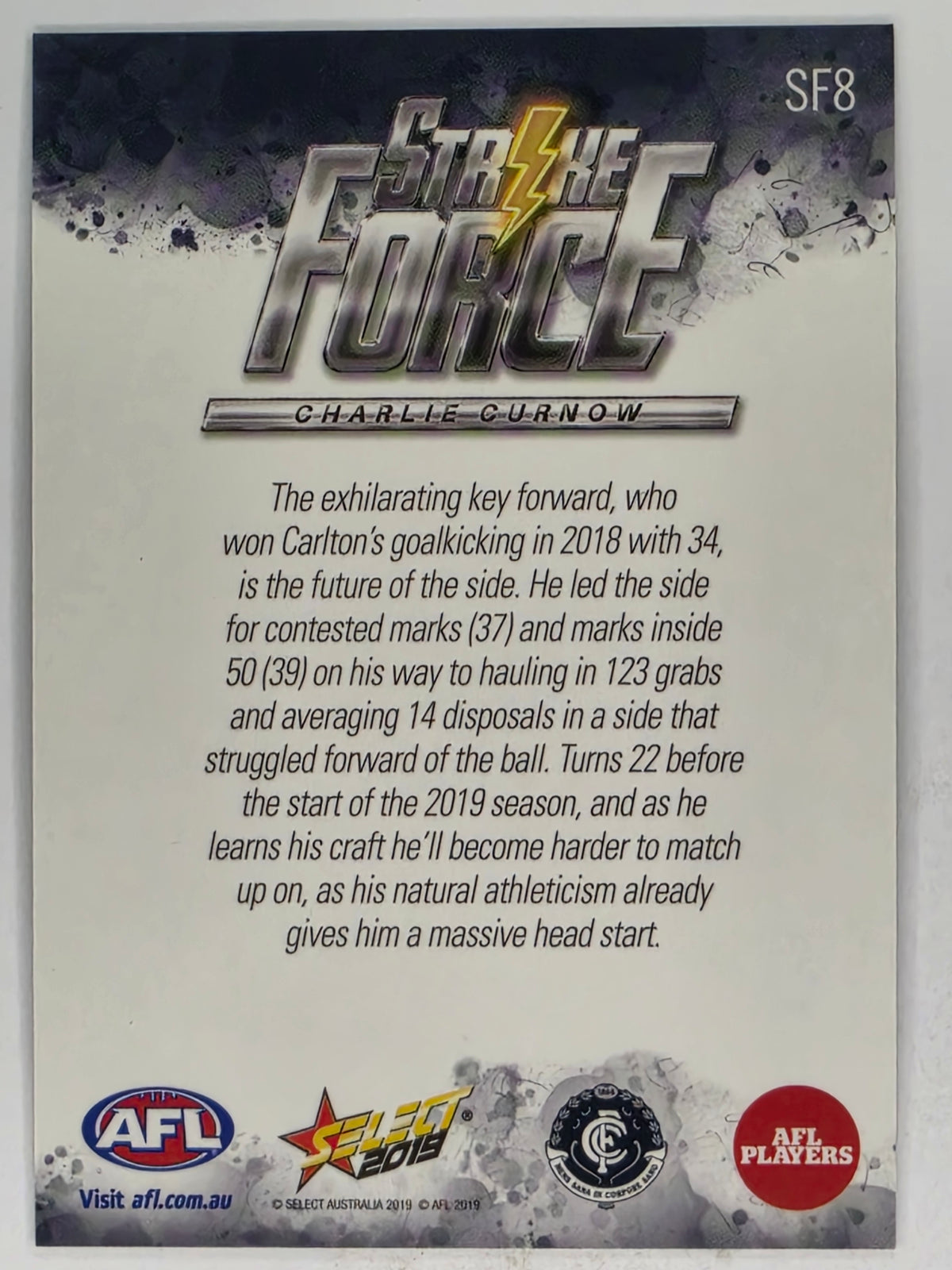AFL 2019 Footy Stars | Strike Force | #SF8 | Charlie Curnow | Carlton