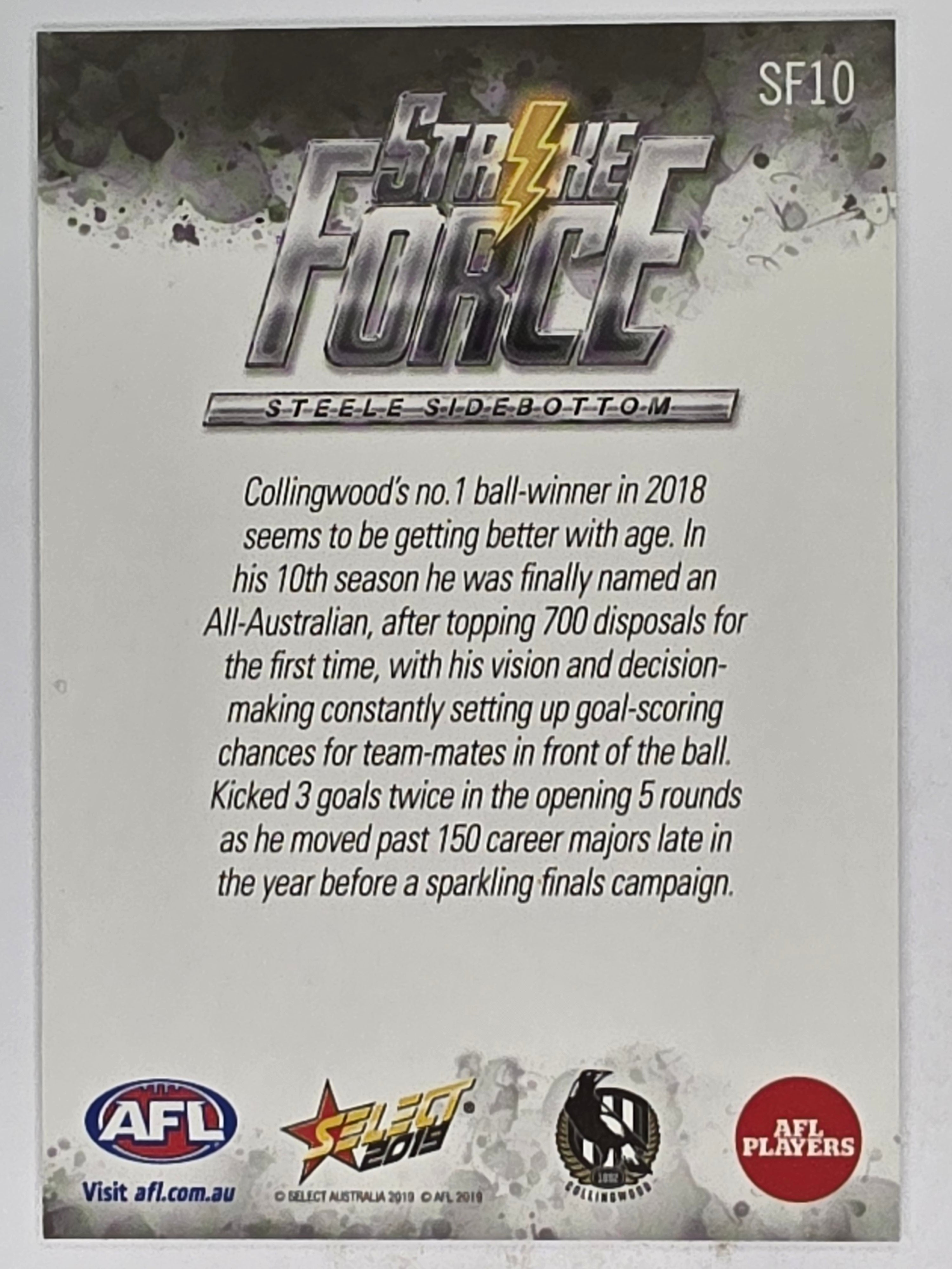 AFL 2019 Footy Stars | Strike Force | #SF10 | Steele Sidebottom | Collingwood