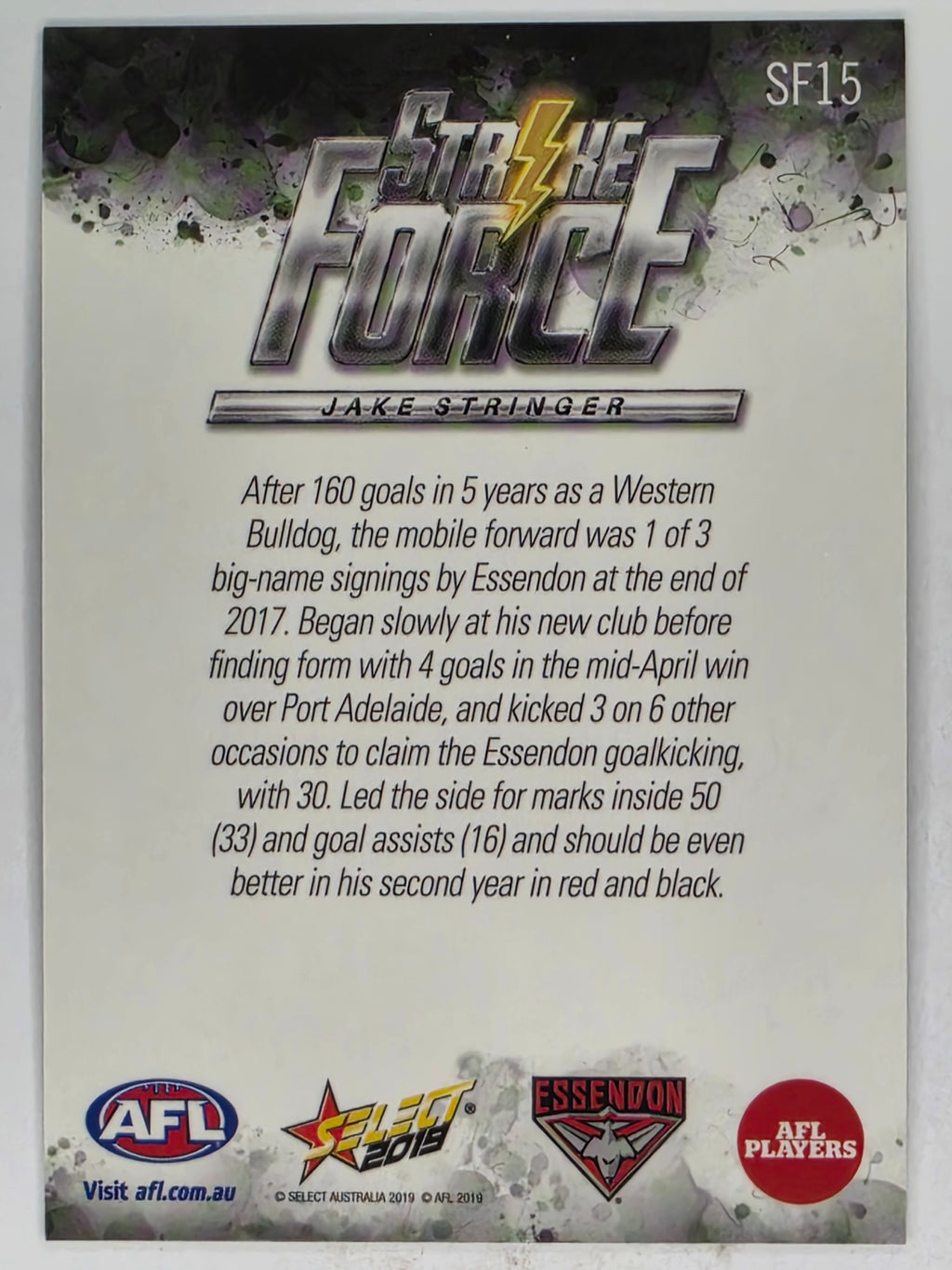 AFL 2019 Footy Stars | Strike Force | #SF15 | Jake Stringer | Essendon