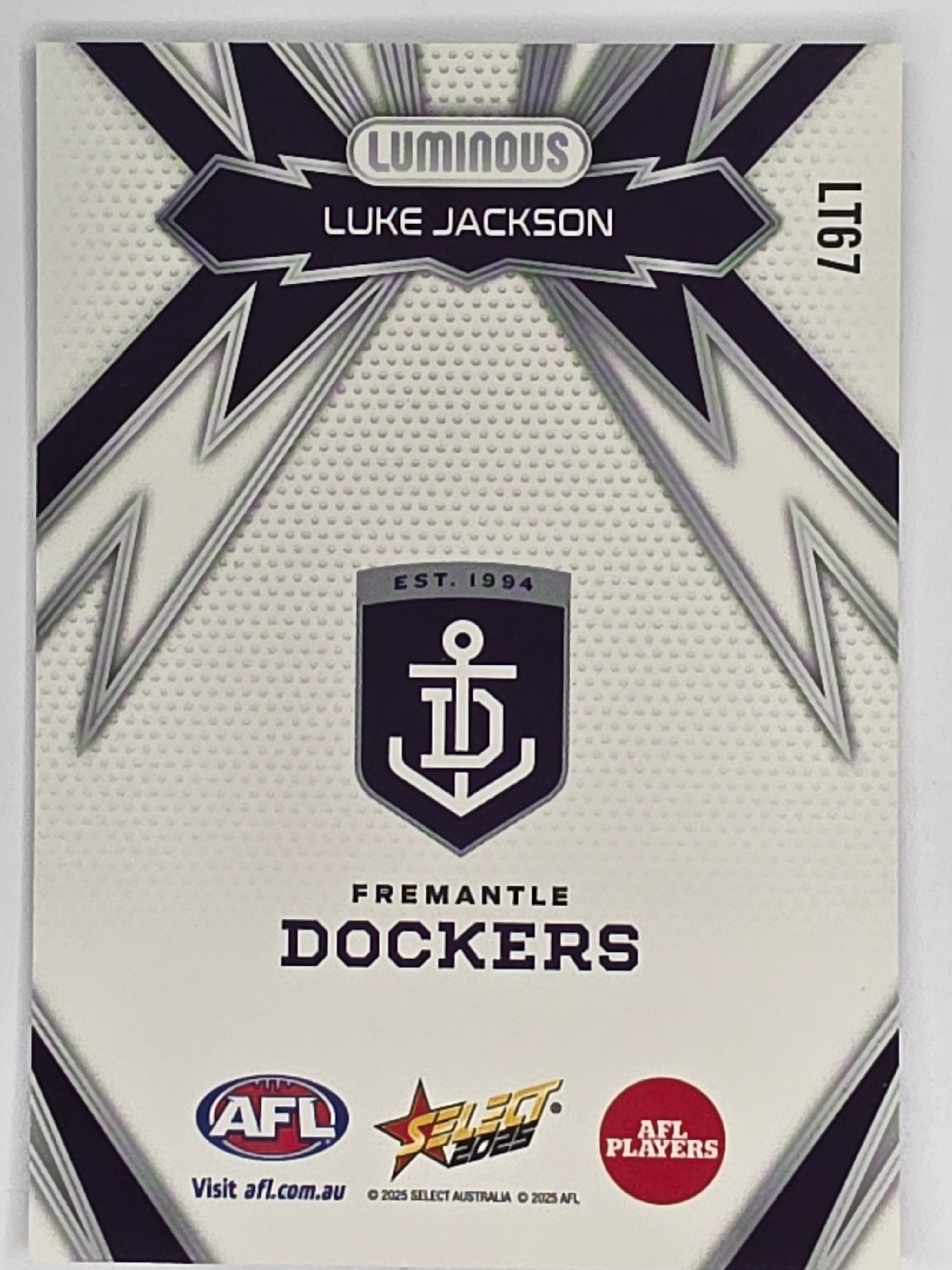 AFL Footy Stars 2025 | Luminous Thunderbolt | #LT67 | L. Jackson | Fremantle