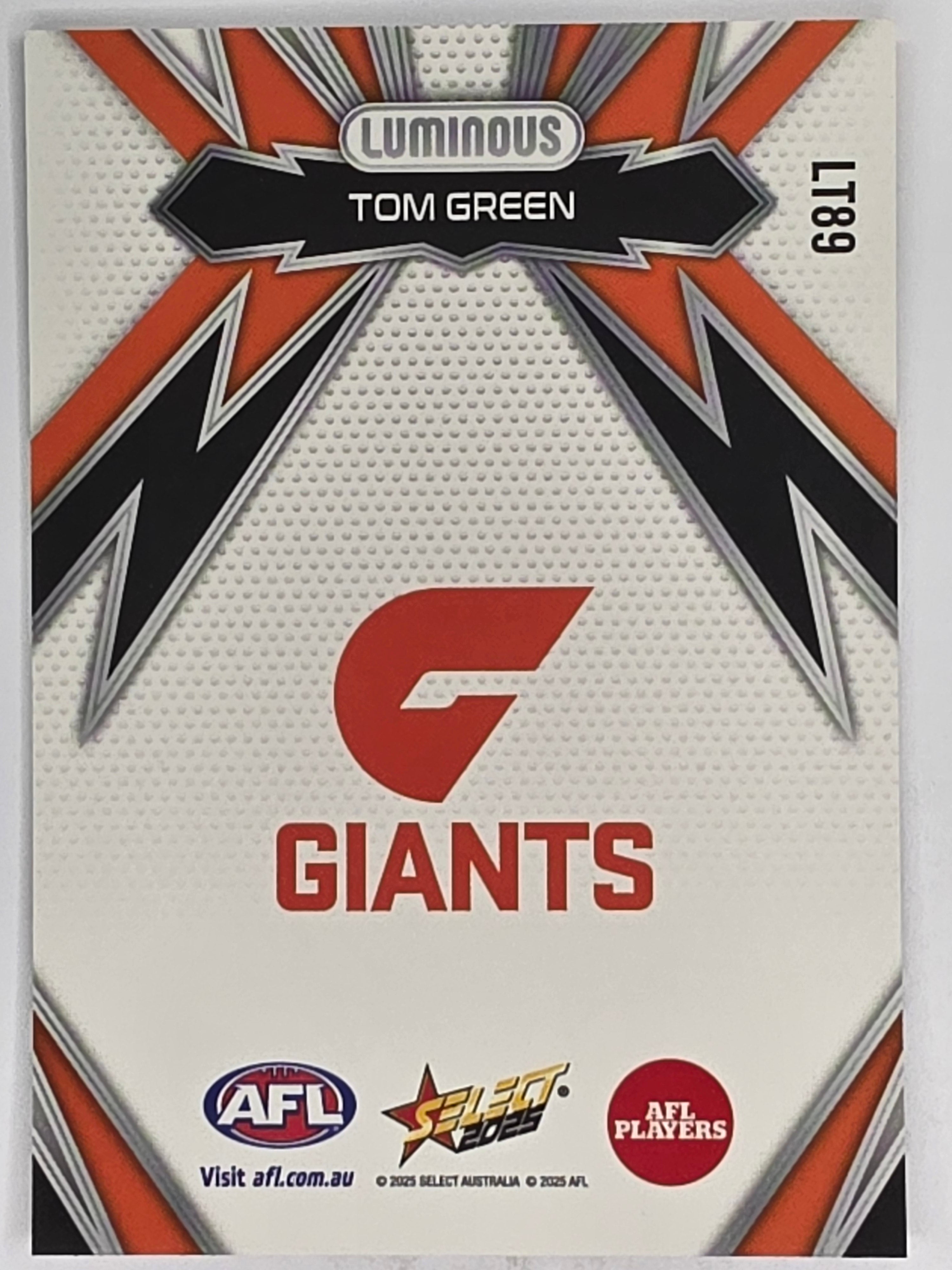 AFL Footy Stars 2025 | Luminous Thunderbolt | #LT89 | T. Green | GWS Giants