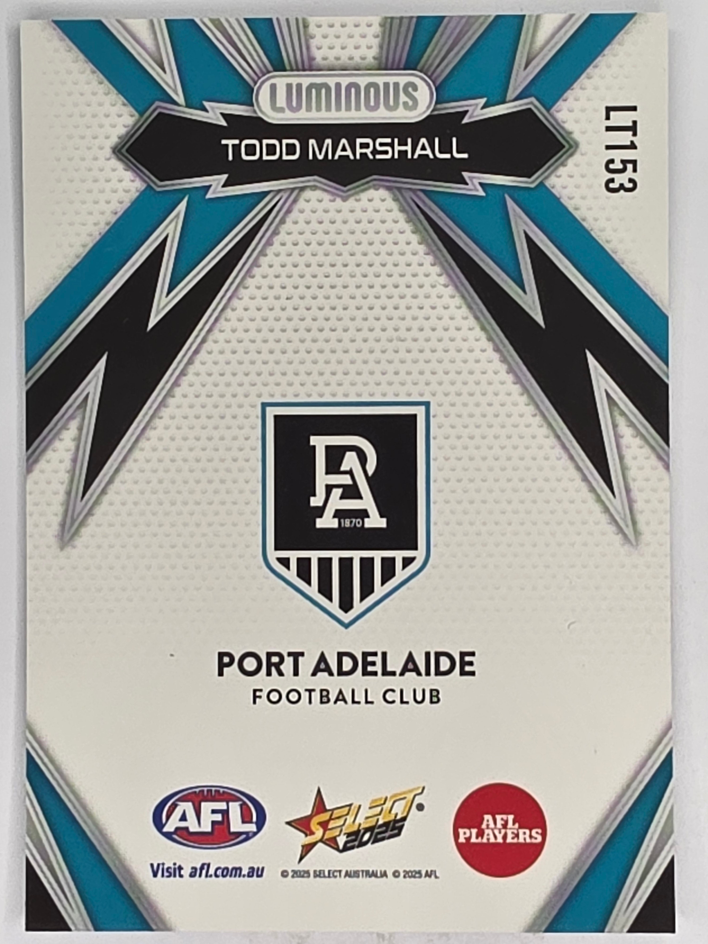 AFL Footy Stars 2025 | Luminous Thunderbolt | #LT153 | T. Marshall | Port Adelaide