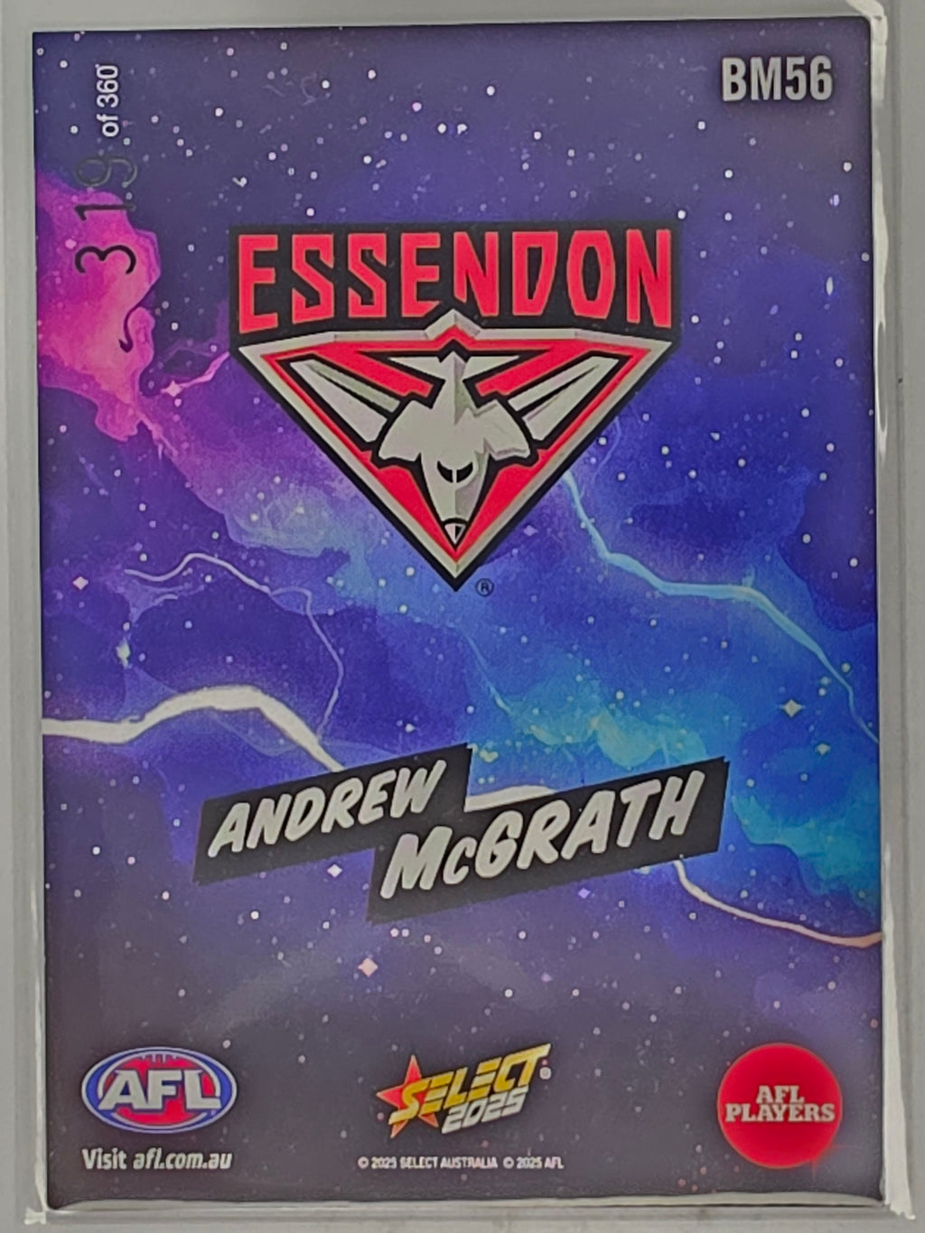 AFL Footy Stars 2025 | Booom | #BM56 | A. McGrath | Essendon | #319/360