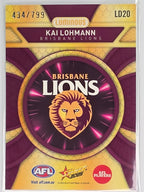 AFL Footy Stars 2025 Luminous Dragon Scales #LD20 K. Lohmann Brisbane Lions #434/799