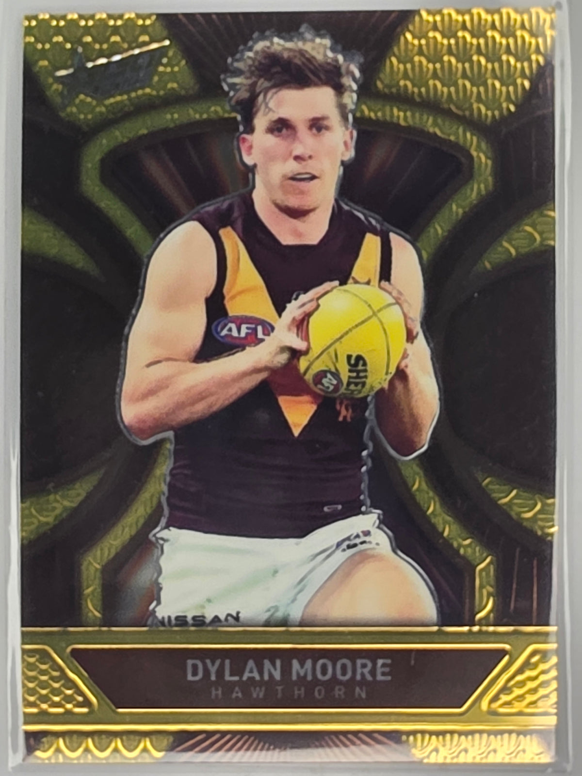 AFL Footy Stars 2025 Luminous Dragon Scales #LD115 D. Moore Hawthorn #458/799