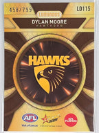 AFL Footy Stars 2025 Luminous Dragon Scales #LD115 D. Moore Hawthorn #458/799