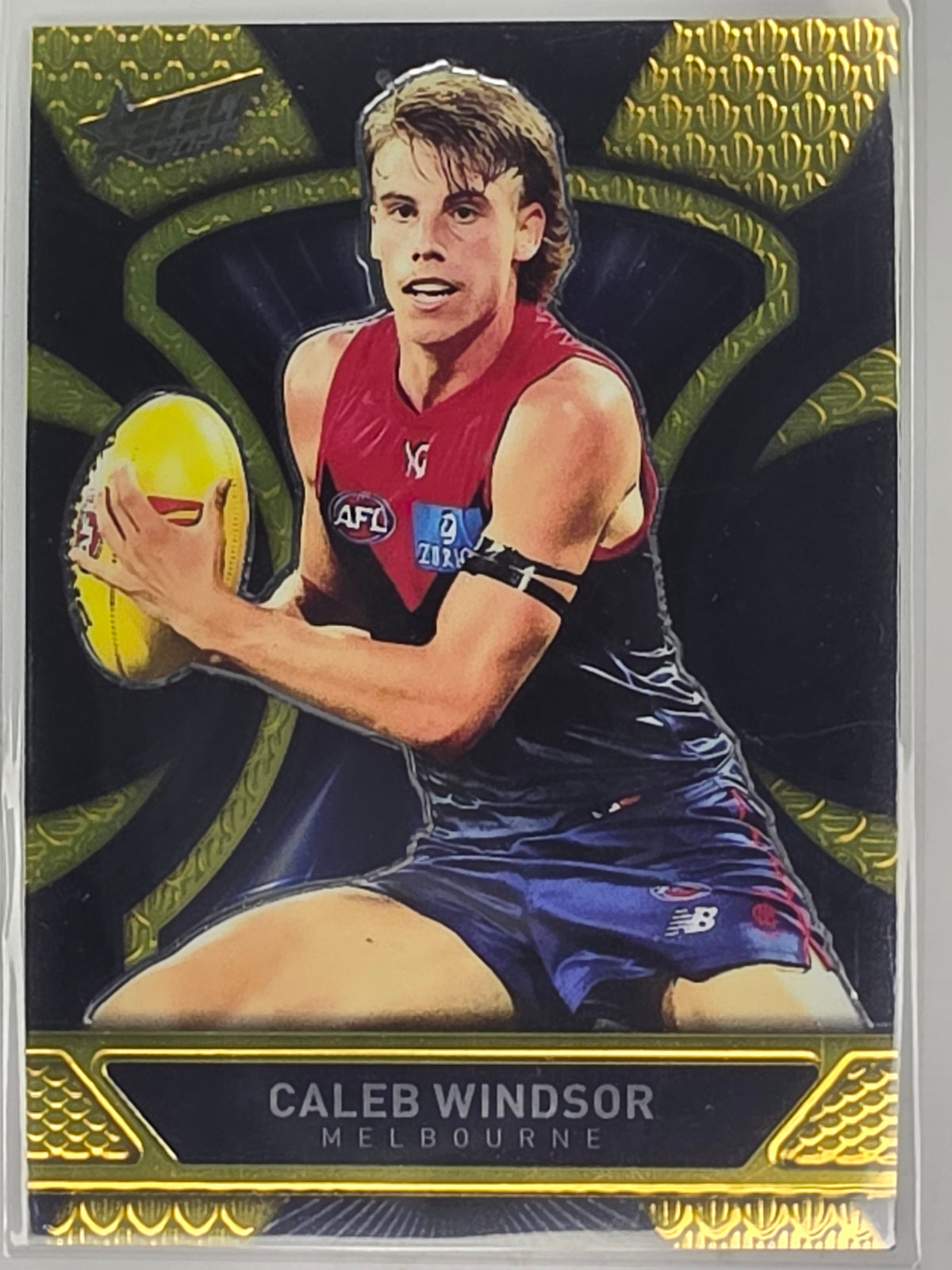 AFL Footy Stars 2025 Luminous Dragon Scales #LD132 C. Windsor Melbourne #259/799