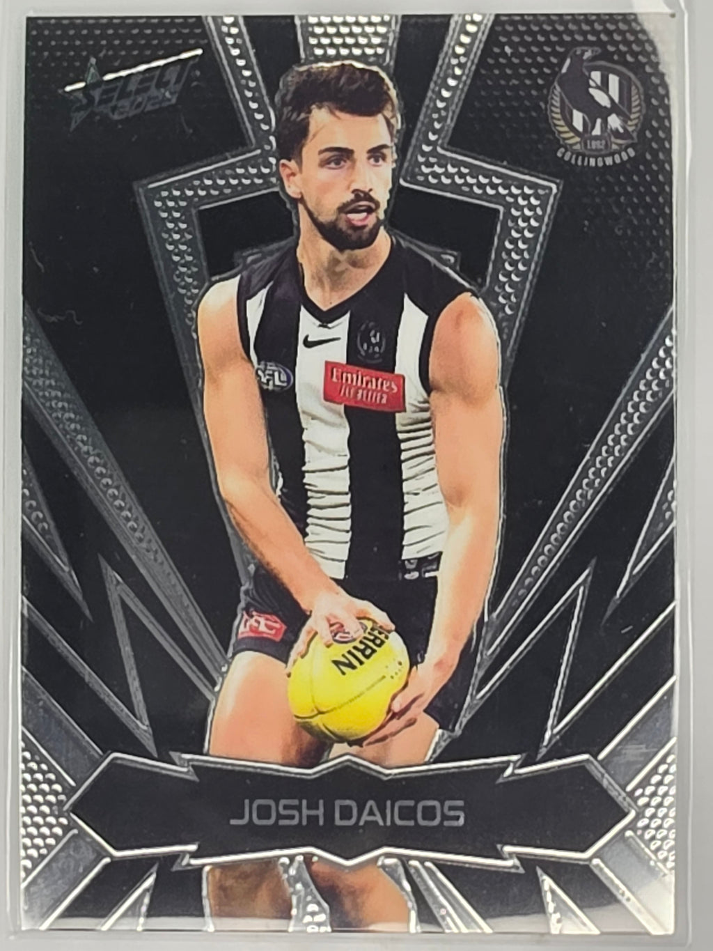 AFL Footy Stars 2025 Luminous Thunderbolt Gold #LT38 J. Daicos Collingwood #285/399