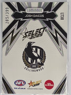 AFL Footy Stars 2025 Luminous Thunderbolt Gold #LT38 J. Daicos Collingwood #285/399