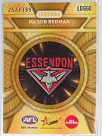 AFL Footy Stars 2025 Luminous Dragon Scales Gold #LDG60 M. REDMAN Essendon #252/399